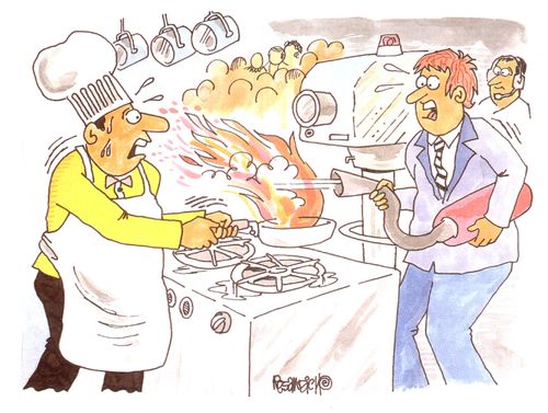 Fire In Restaurant