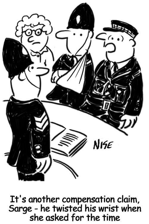 Police compensation claim.