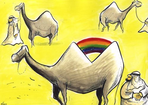Camel with Mountain-Like Humps