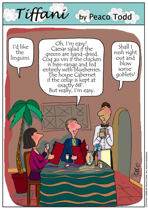 "Shall I rush right out and blow some goblets?"