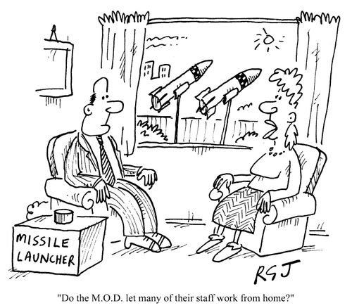 "Do the M.O.D allow many of their staff to work from home?"
