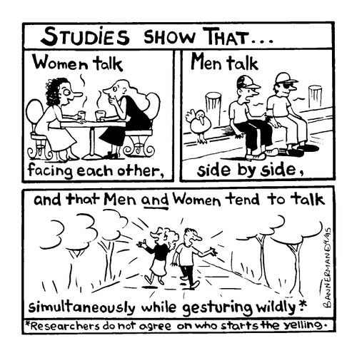 Research into how men and woman communicate