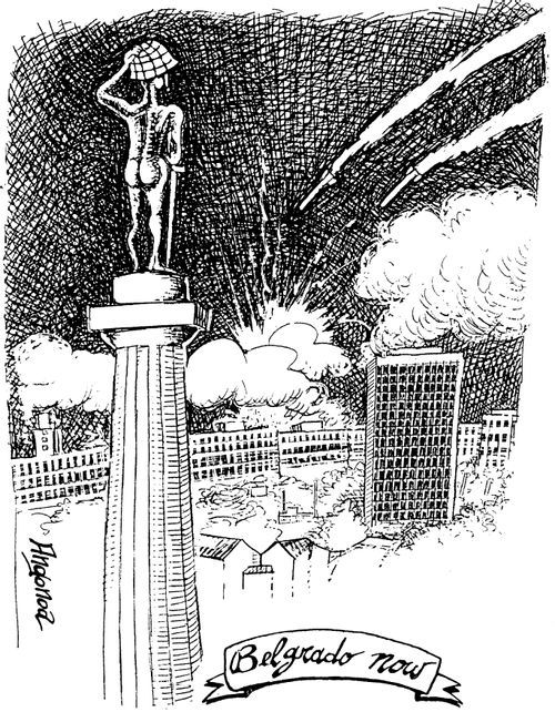 The bombing of Belgrade