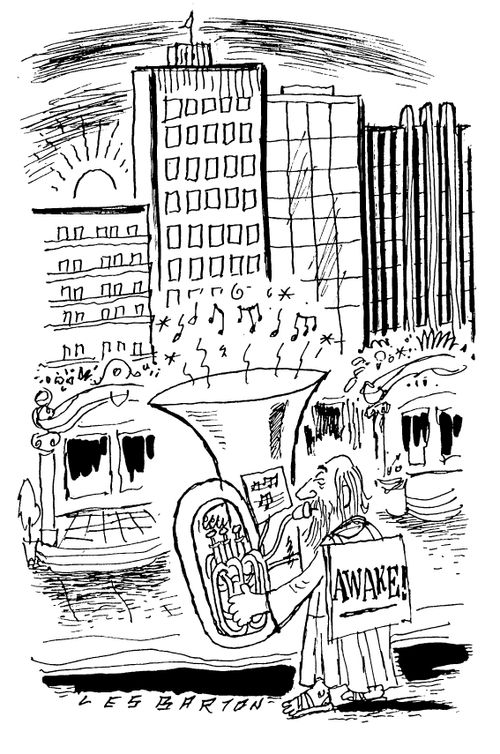 Evangelist with tuba