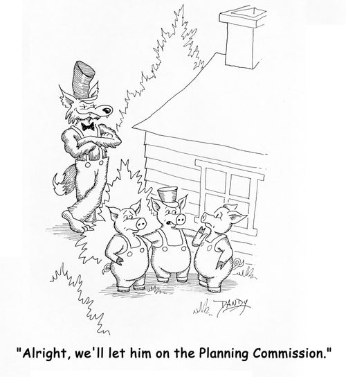 'Alright, we'll let him on the Planning Commission.'