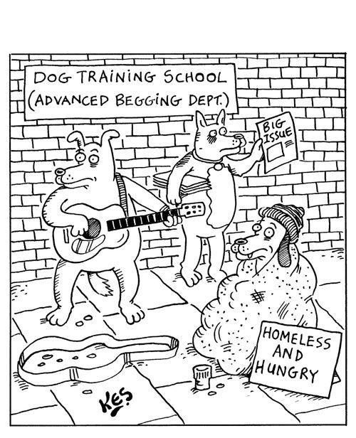 Dog training school(Advanced begging Dept.)