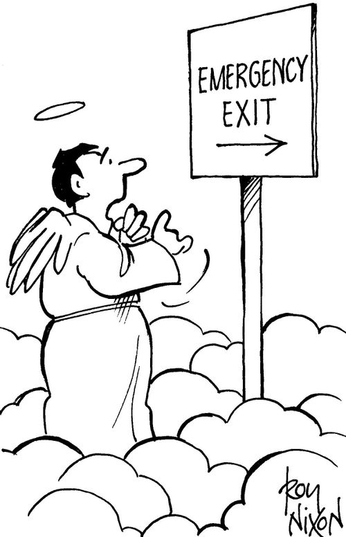 Heaven - emergency exit.