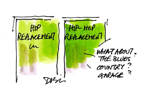 Hip/ hip-hop replacements.