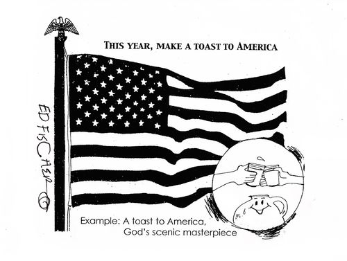 Toast to America.