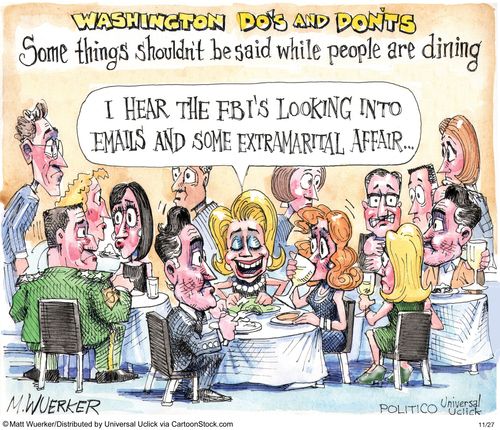 Washington Do's and Don'ts - Some things shouldn't be said while people are dining.