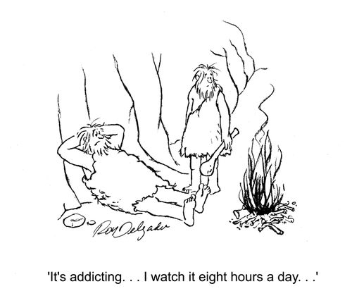 'It's addicting... I watch it eight hours a day.'