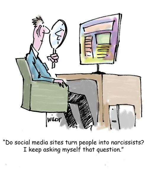 "Do social media sites turn people into narcissists? I keep asking myself that question."