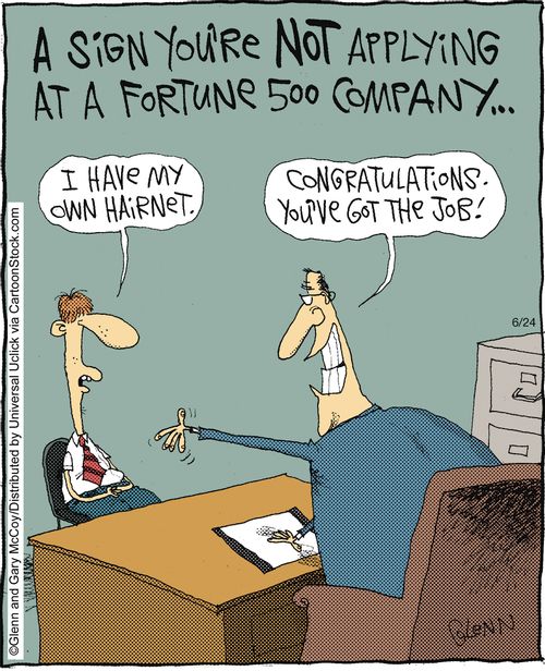 A sign you're not applying at a fortune 500 company...