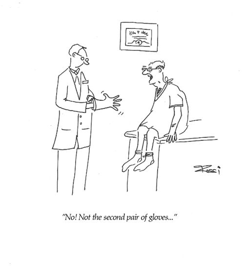 'No! Not the second pair of gloves...'