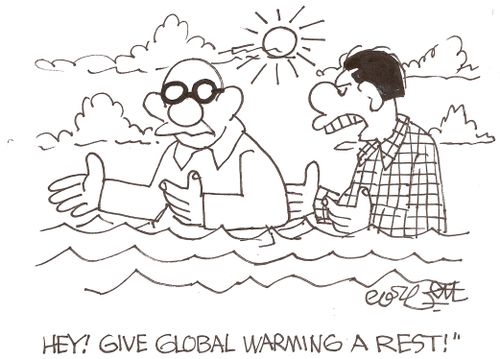 'Hey! Give global warming a rest!'