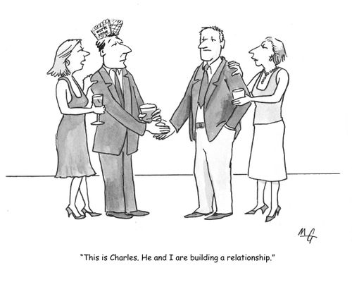 'This is Charles. He and I are building a relationship.'