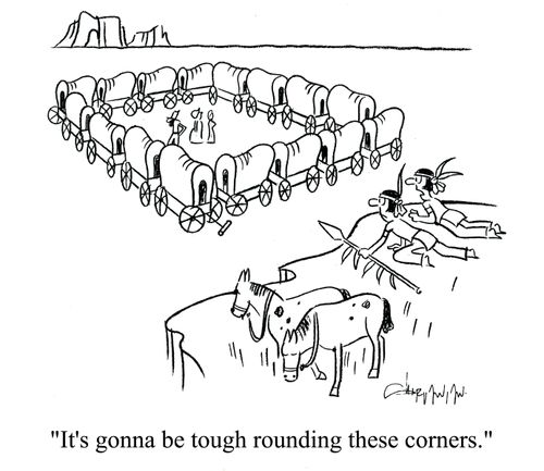 'It's gonna be tough rounding these corners.'