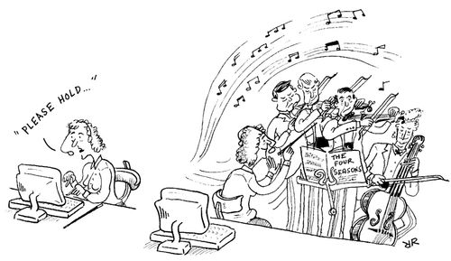 Call centre musicians
