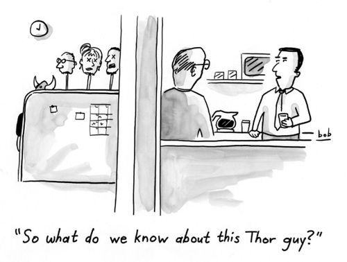 'So what do we know about this Thor guy?'