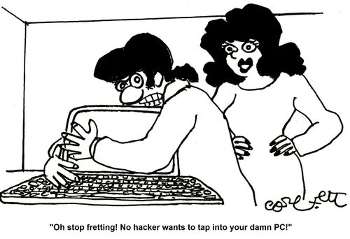 'Oh, stop fretting! No hacker wants to tap into your PC!'