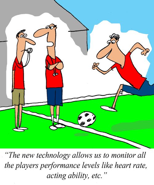 'The new technology allows us to monitor all the players performance levels like heart rate, acting ability, etc.'