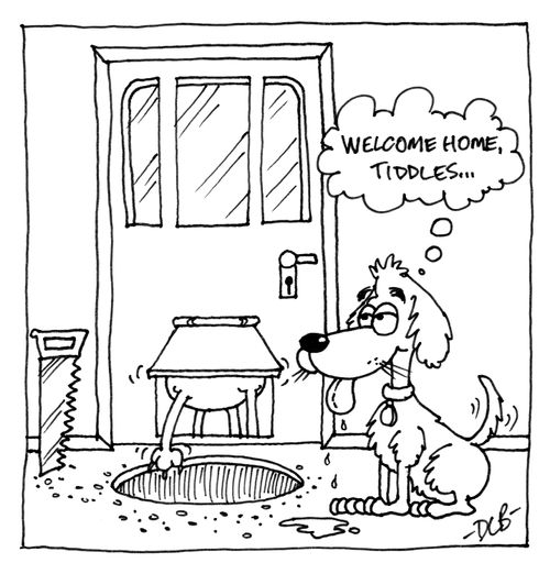 'Welcome home, Tiddles...'