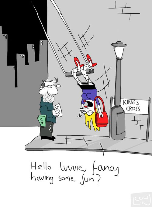 'Hello luvvy, fancy having some fun?'