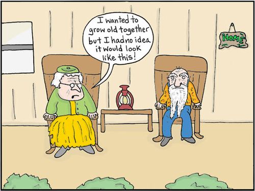 'I wanted to grow old together but I had no idea it would look like this!'