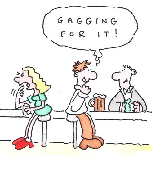 'Gagging for it.'