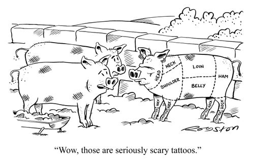 'Wow, those are seriously scary tattoos.'