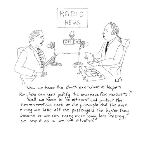 'Now we have the chief executive of Wigwam rail, how can you justify the enormous fair increases.'