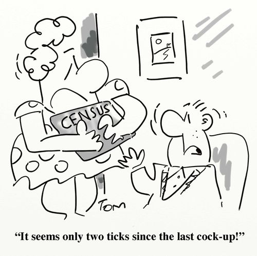 'It seems only two ticks since the last cock-up!'