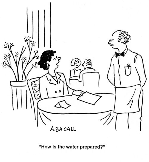 'How is the water prepared?'