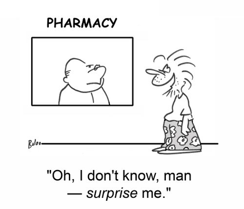 'Oh, I don't know, man — surprise me.'