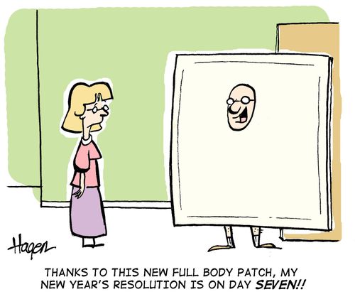 'Thanks to this new full body patch, my New Year's resolution is on day seven!!'
