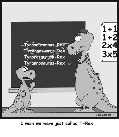 'I wish we were just called T-Rex...'