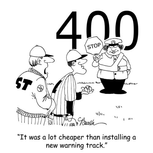 'It was cheaper than installing a new warning track.'