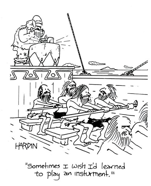 'Sometimes I wish I'd learned to play an instrument.'