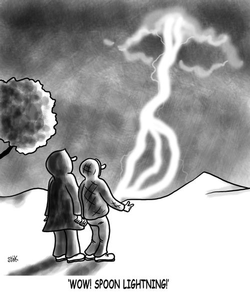 Wow! Spoon lightning!