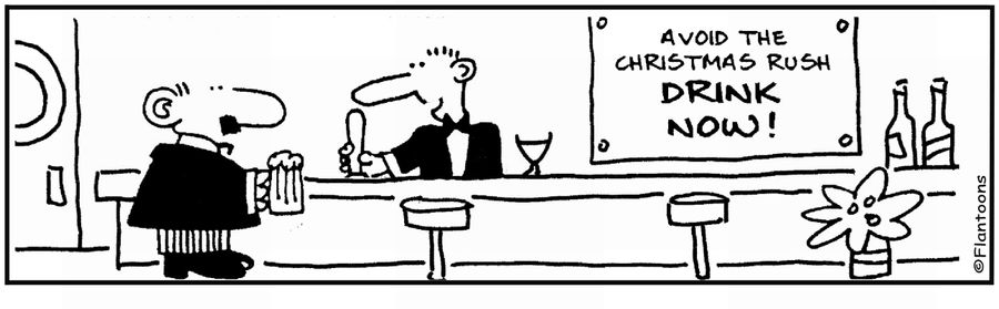 'Avoid the Christmas rush, drink now.