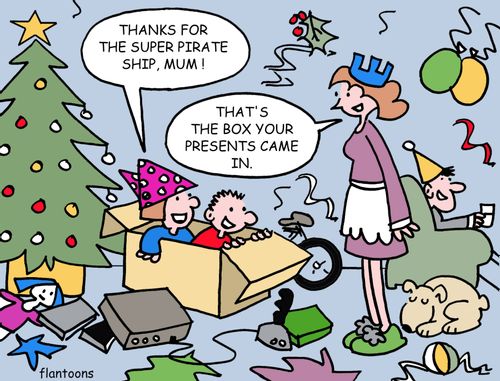 'That's the box your presents came in.'