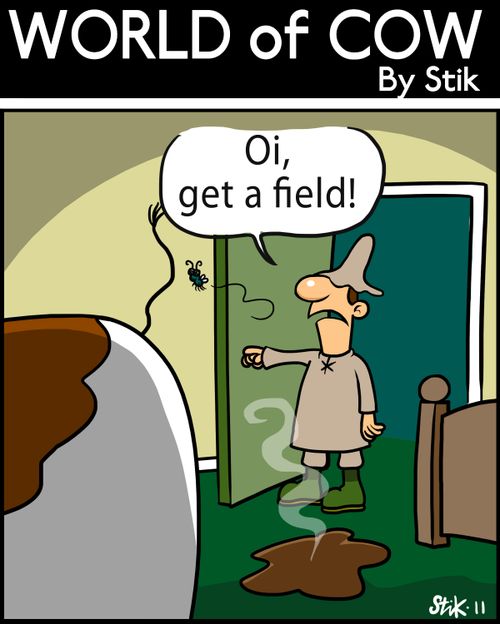 'Oi, get a field!'