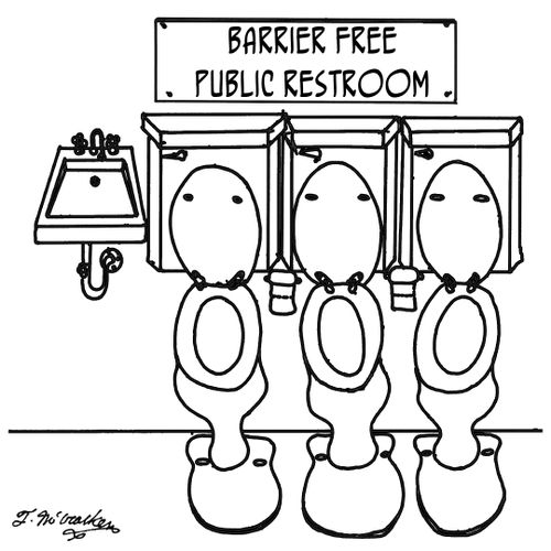 'Barrier Free Public Restroom.'