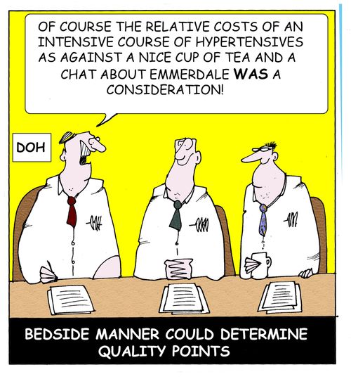 Bedside manner could determine quality points.