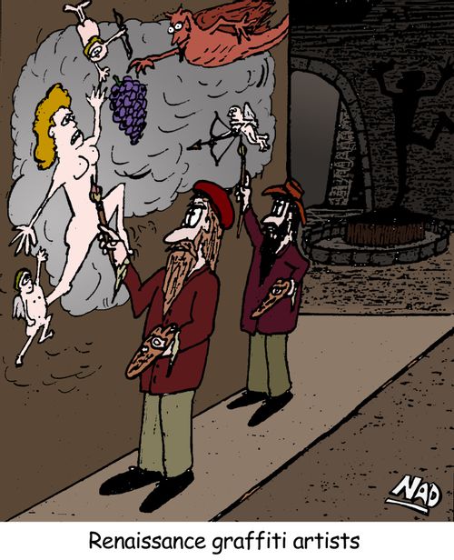 Renaissance graffiti artists.