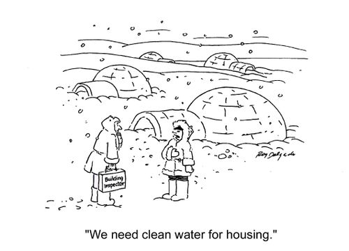 'We need clean water for housing.'