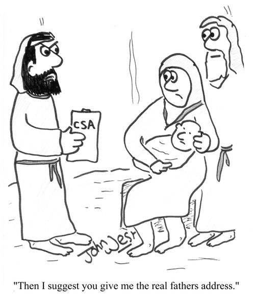 "...Then I suggest that you give me the real father's address."