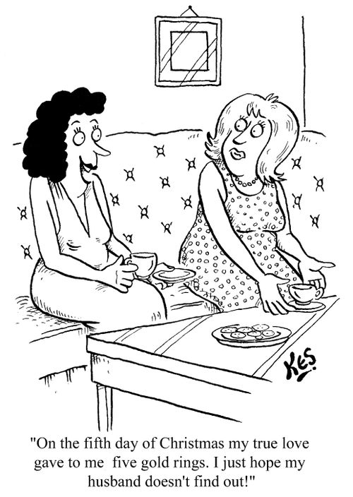 "...I just hope my husband doesn't find out!"