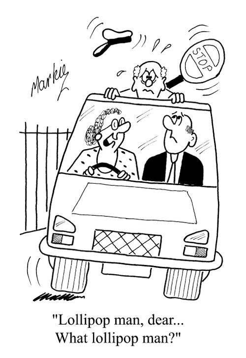 "Lollipop man, dear.. what lollipop man?"