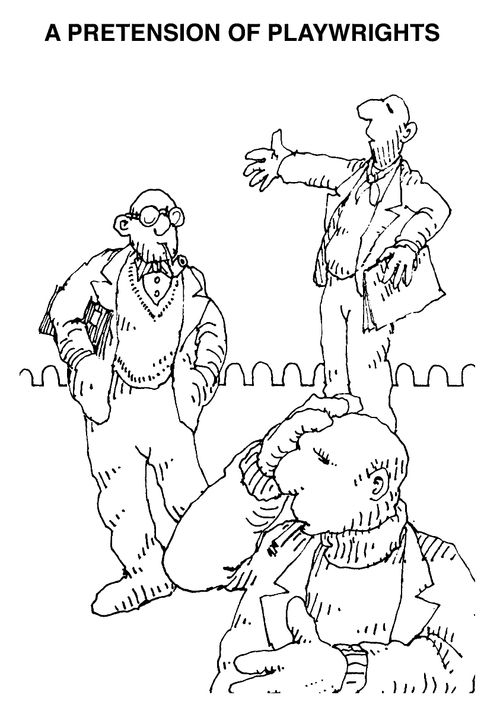 A pretention of playwrights